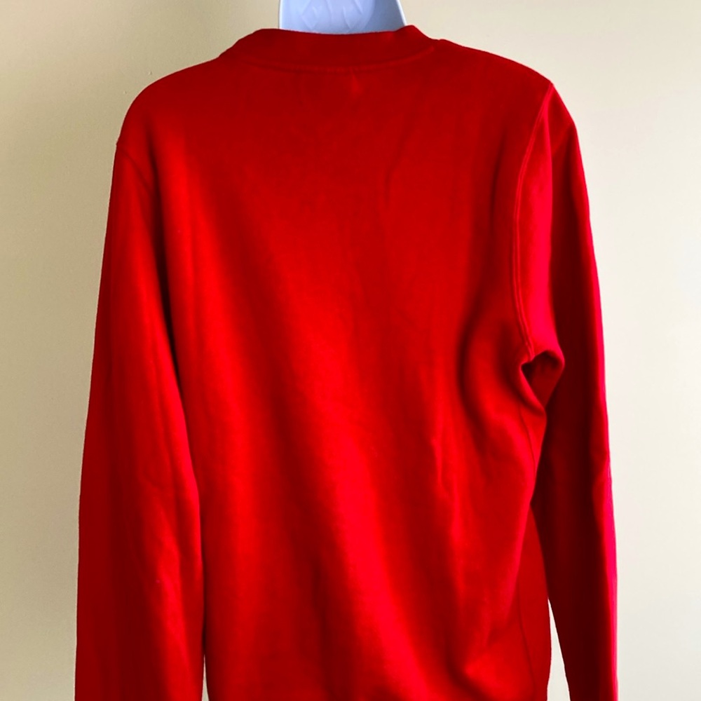 Diamond Supply Co. Red Pin Up Girl Graphic Fleece Long Sleeve Sweatshirt Small - Picture 4 of 5
